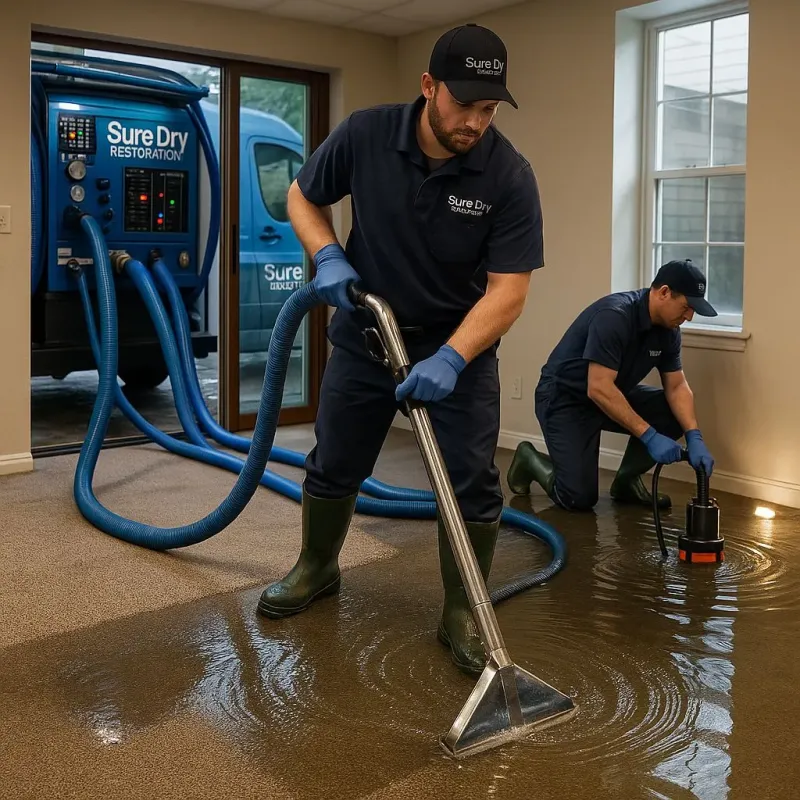Water Extraction and Removal process in Eden Isle, LA